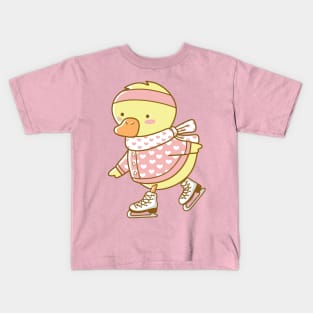 Ice Skater Kids T-Shirt